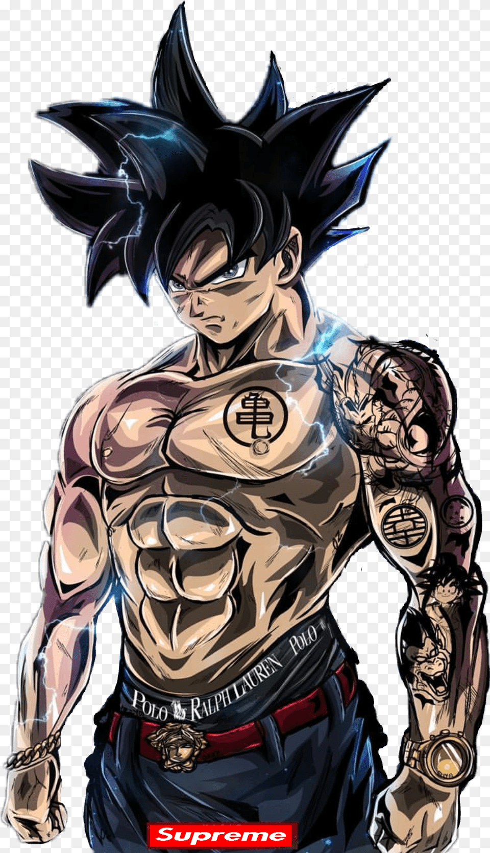 Goku Ultrainstinct By Supreme Bart Supreme Dragon Ball Z, Adult, Person, Man, Male Png Image