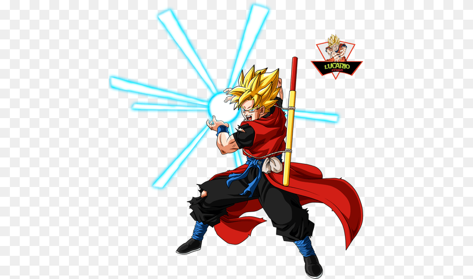 Goku Xeno Kamehameha By Lucario Strike Db2k5as Dragon Ball Super Heroes Goku Xeno Ssj, Book, Comics, Publication, Person Free Png Download