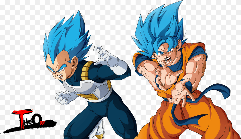 Goku Y Vegeta Blue Png Image