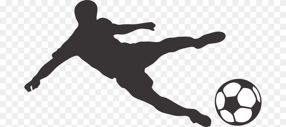 Gol Futbol Soccer Player Silhouette, Kicking, Person, Adult, Male Free Transparent Png