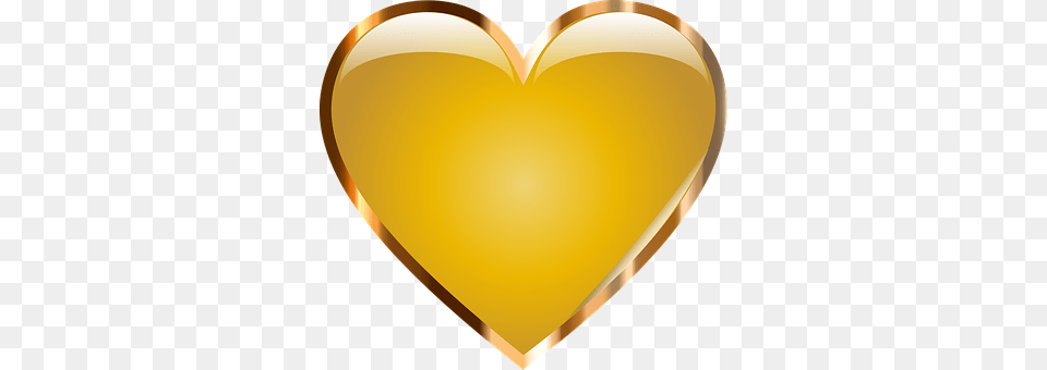 Gold Heart Free Png