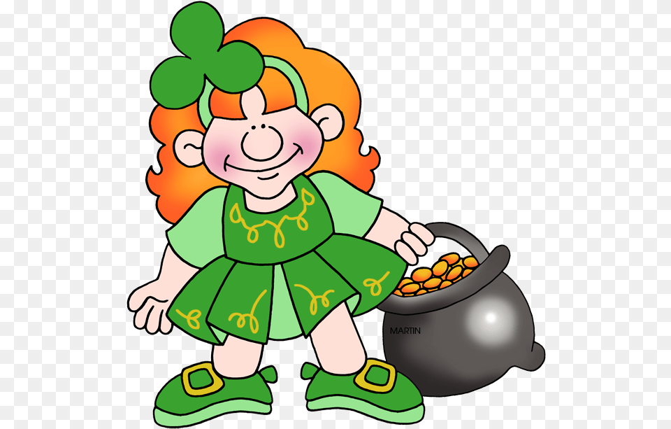 Gold 39n Girl Girls St Patricks Day Clip Art, Baby, Person, Cartoon, Face Free Png Download