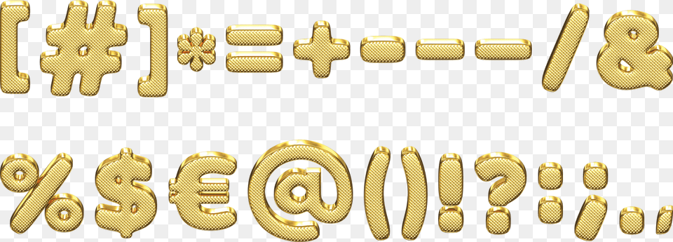 Gold 3d Font Alphabet Gold, Text, Number, Symbol, Treasure Free Transparent Png