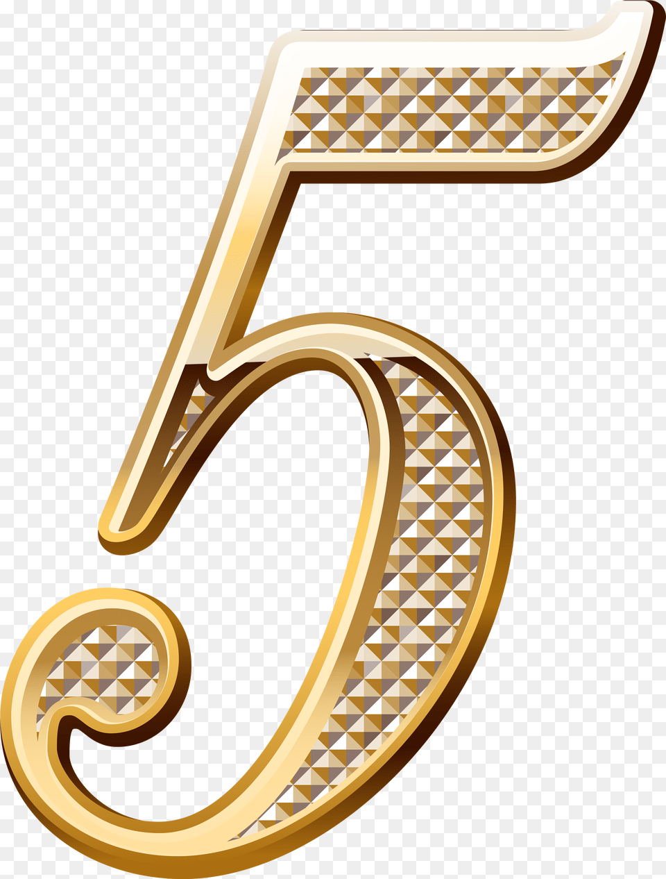 Gold 5 Gold Numbers, Accessories, Earring, Jewelry, Text Free Png