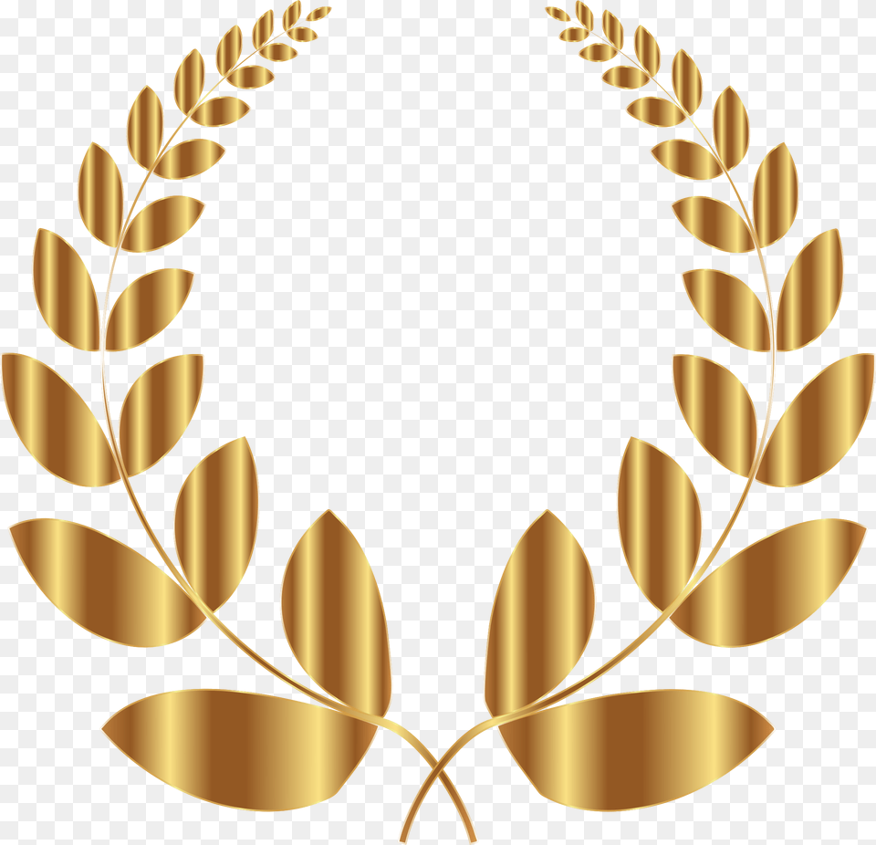 Gold 5 Transparent Background Gold Laurel Wreath, Pattern Png Image