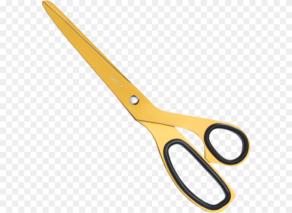 Gold 8 Inch Vintage Scissors Gold Scissors Blade, Shears, Weapon Free Transparent Png