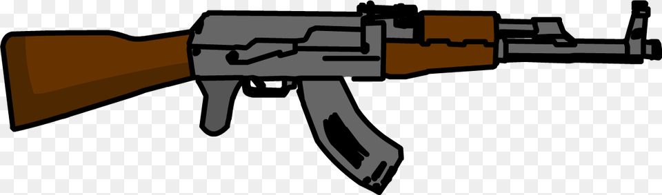 Gold Ak47 Ak47 In Mini Militia, Firearm, Gun, Rifle, Weapon Free Png