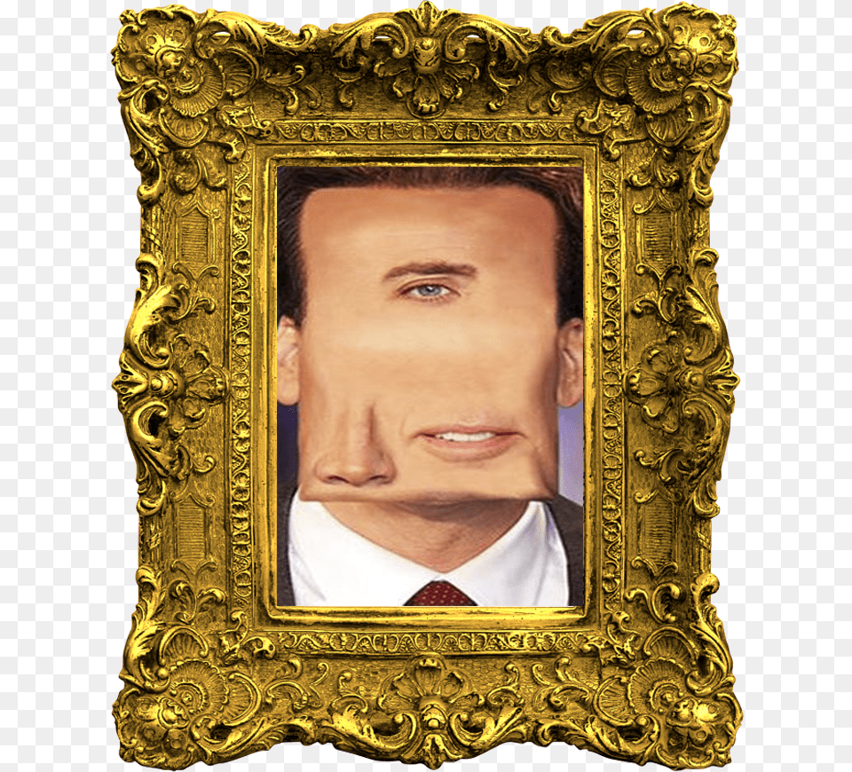 Gold Ancient Frame Old Picture Frame, Art, Painting, Face, Head Free Png Download