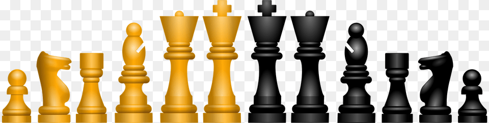 Gold And Black Chess Game Pieces Clipart Png Image
