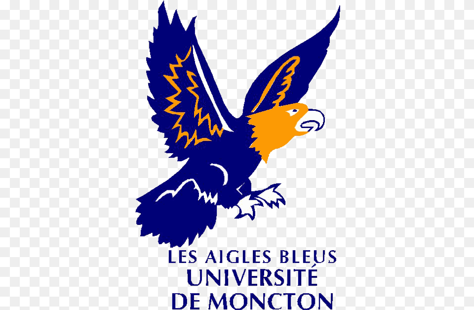 Gold And Blue Eagle Logo Logodix Moncton Aigles Bleus Logo, Animal, Bird, Baby, Person Free Png Download
