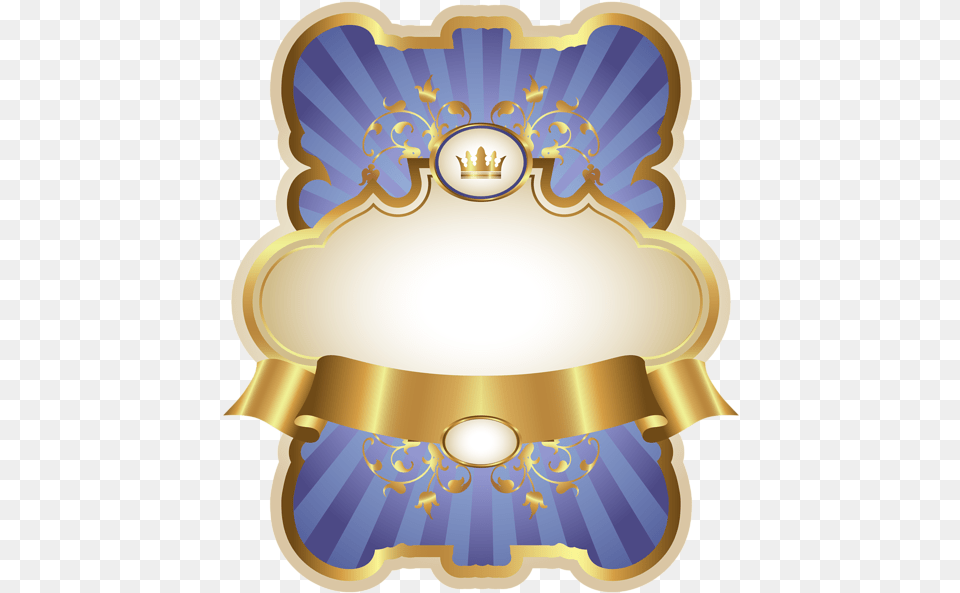 Gold And Blue Labels, Badge, Logo, Symbol, Chandelier Png Image