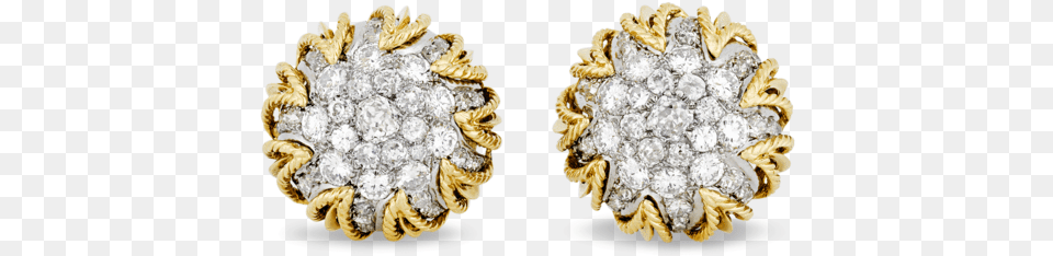 Gold And Diamond Earrings By Van Cleef U0026 Arpels 1200, Accessories, Earring, Gemstone, Jewelry Png Image