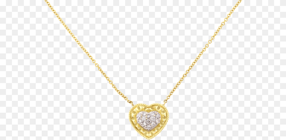 Gold And Diamond Heart Pendant Pendant, Accessories, Gemstone, Jewelry, Necklace Free Png Download