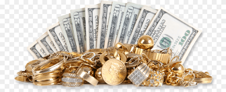 Gold And Diamonds, Treasure, Money Free Transparent Png