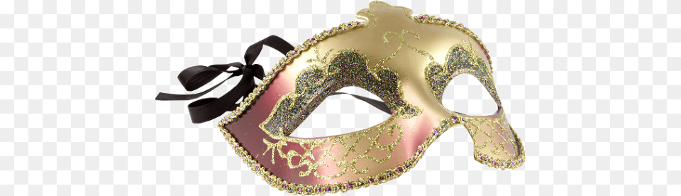 Gold And Pink M Gold And Pink Masquerade Mask Gold Carnival, Chandelier, Crowd, Lamp, Person Free Png