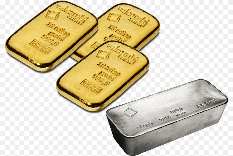 Gold And Silver Biscuits, Accessories, Wallet Free Png Download