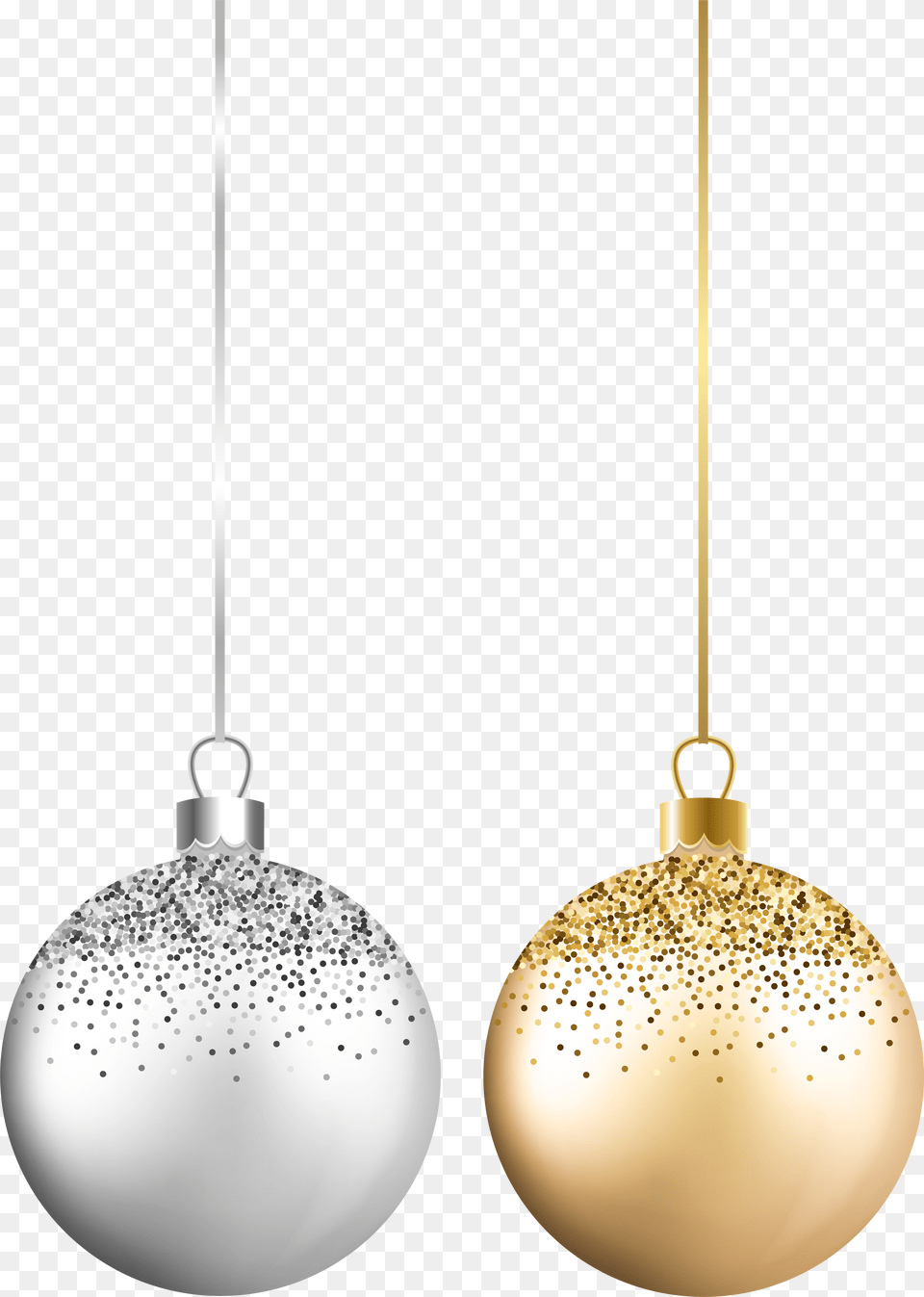 Gold And Silver Christmas Balls, Accessories, Earring, Jewelry Free Png Download