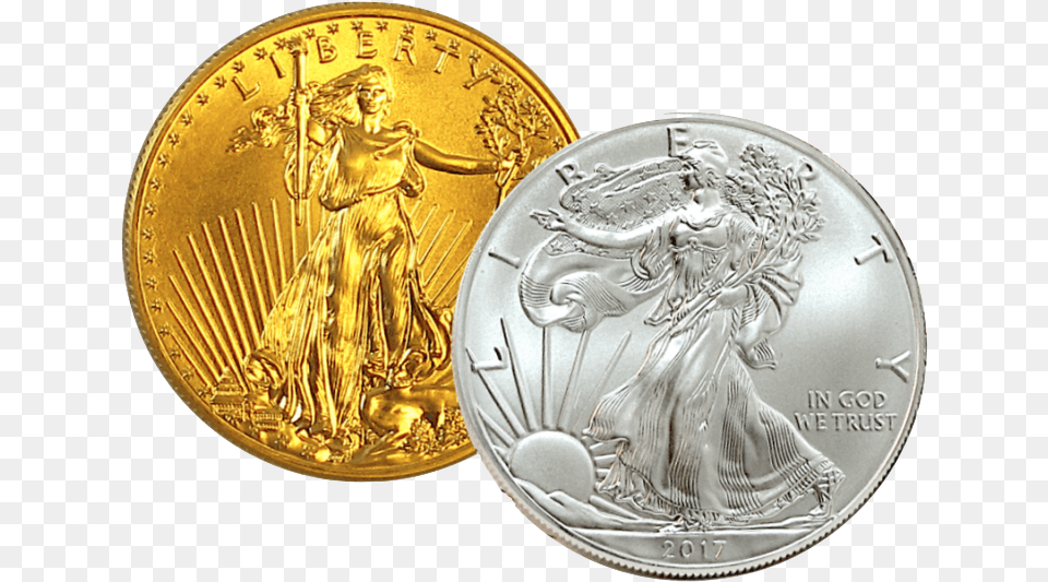 Gold And Silver Coins, Adult, Person, Woman, Female Png Image