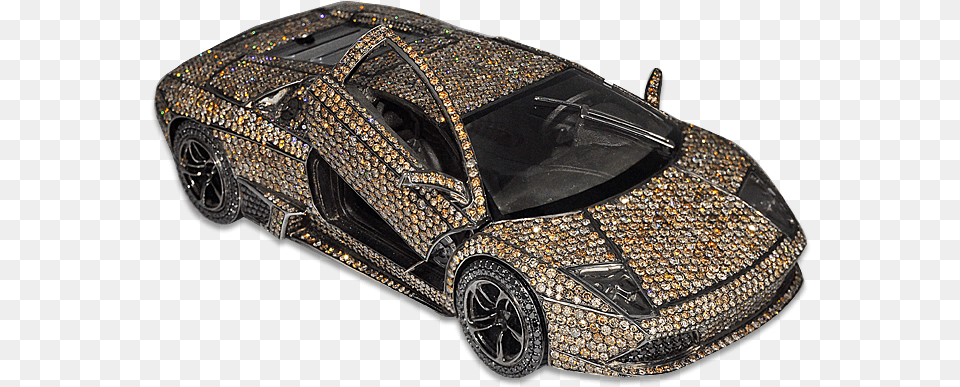 Gold And Silver Diamond Lamborghini, Alloy Wheel, Vehicle, Transportation, Tire Free Png