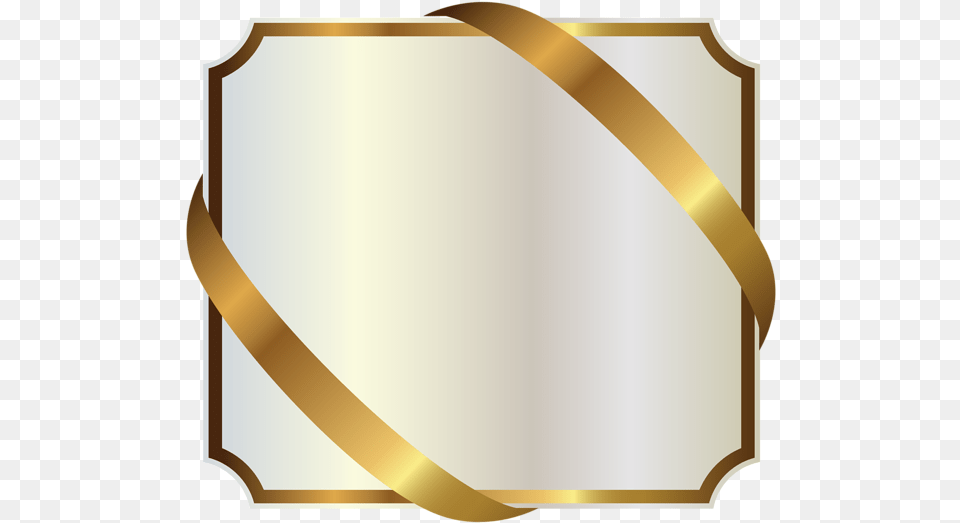 Gold And White Label, Armor, Shield Png