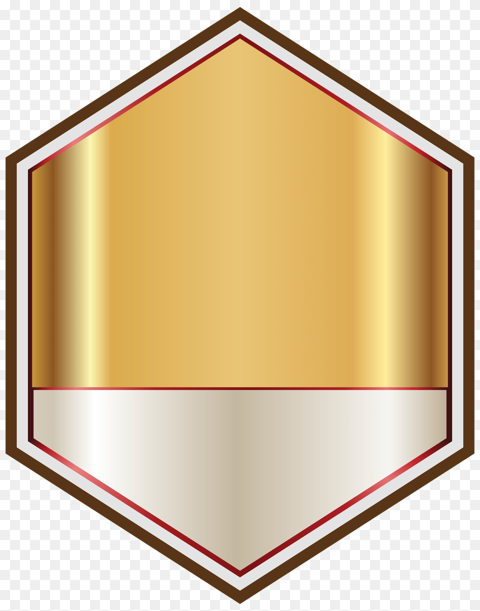 Gold And White Label Clipart, Armor, Shield Png Image
