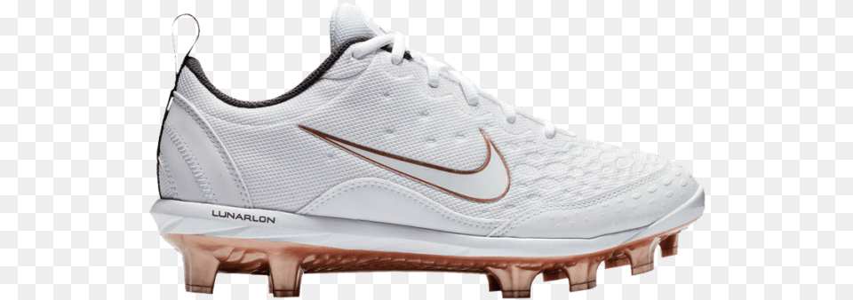 Gold And White Softball Cleats Online Round Toe, Clothing, Footwear, Shoe, Sneaker Free Transparent Png