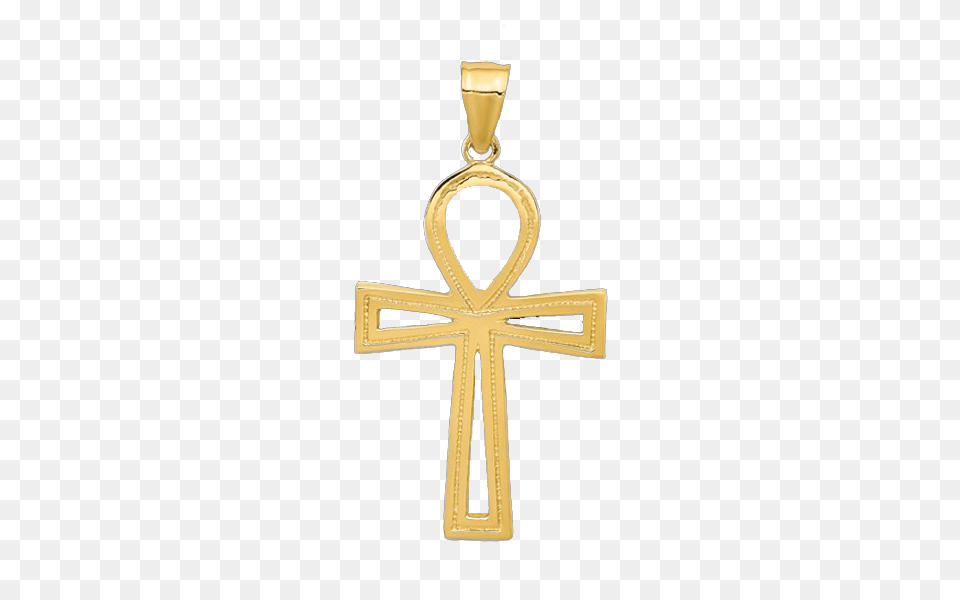 Gold Ankh Cross Pendant Gracious Rose, Symbol, Accessories Free Png