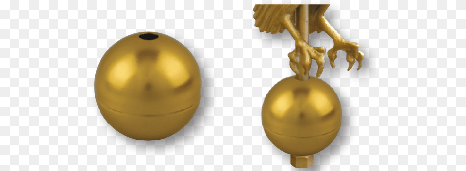 Gold Anodized Aluminum Globe For E 16 Eagle Sphere, Clothing, Hardhat, Helmet Free Png Download