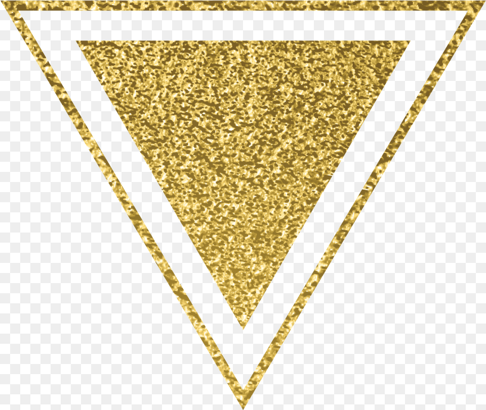 Gold Arrow Down Down Arrow Gold, Triangle Free Png