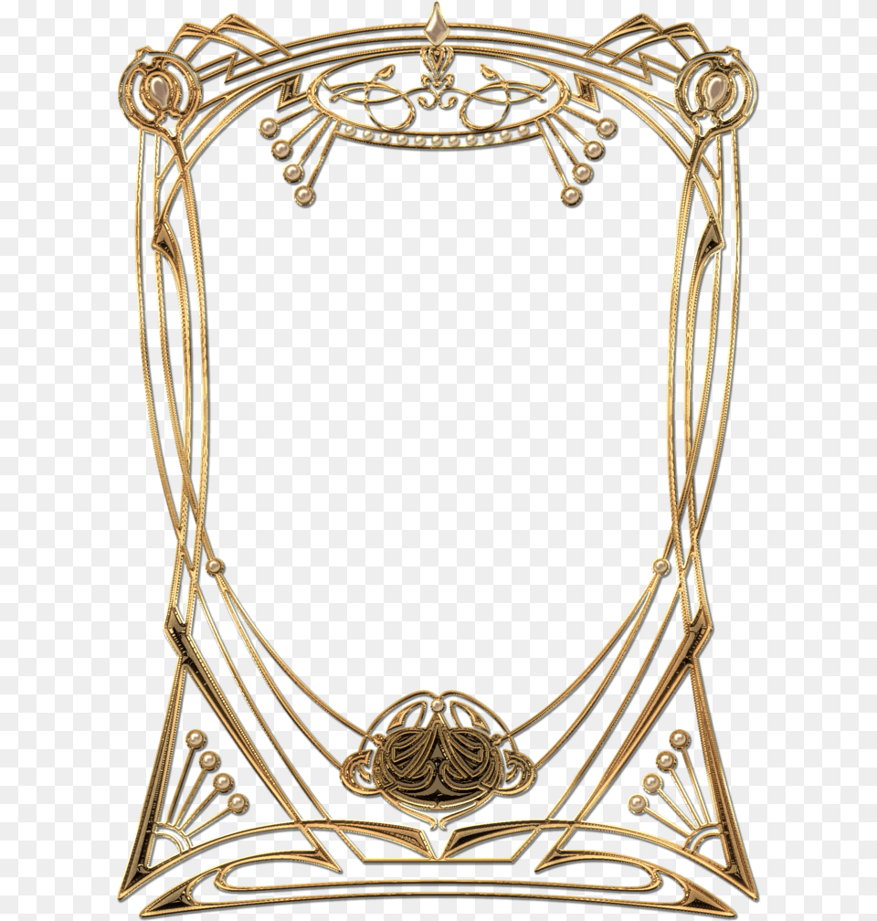 Gold Art Deco Border, Accessories Free Png