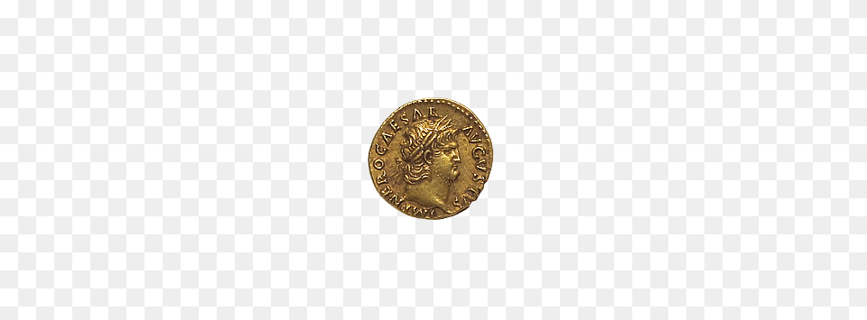 Gold Aureus Coin Of Nero, Bronze, Accessories, Jewelry, Locket Free Transparent Png