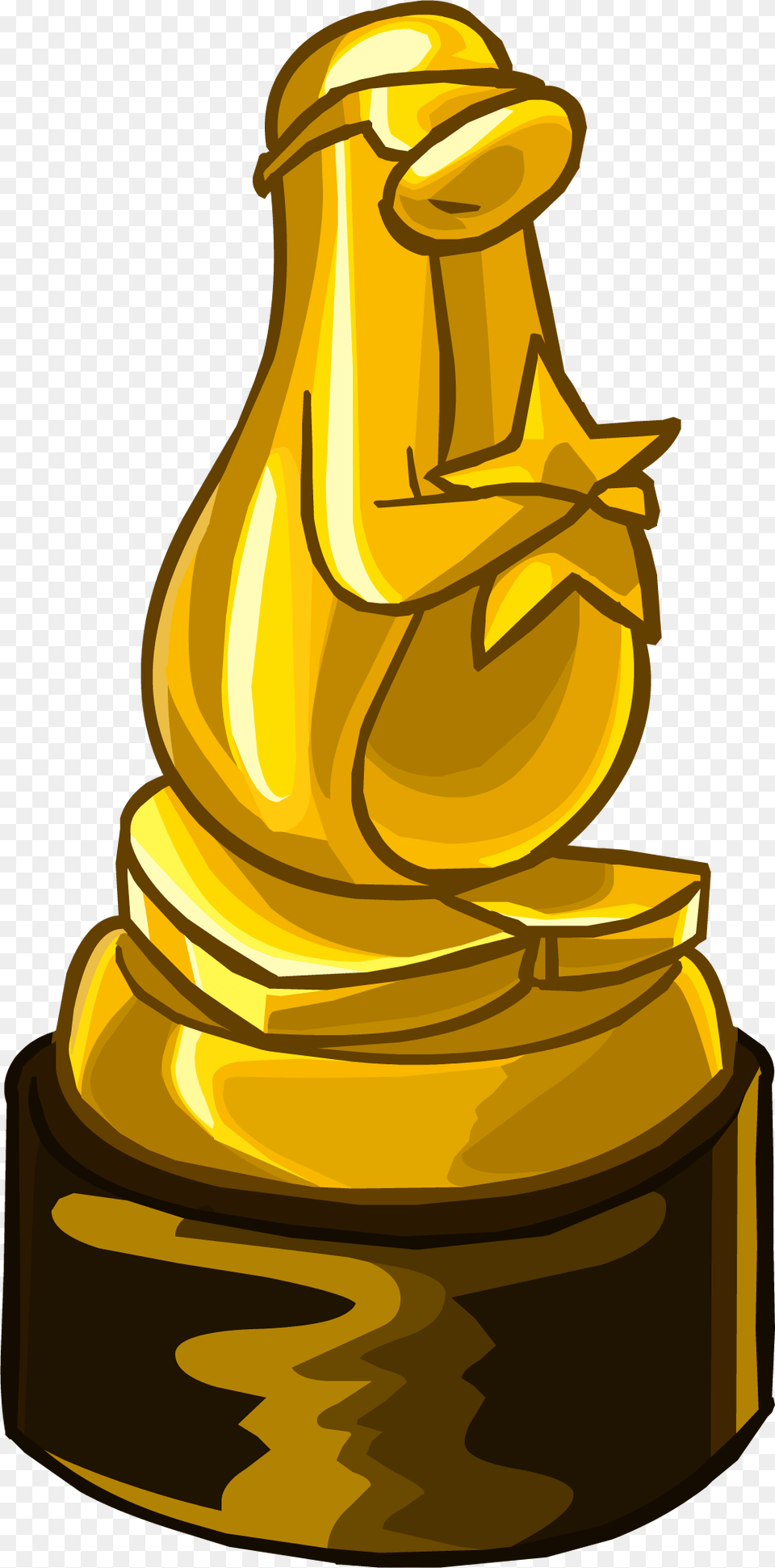 Gold Award Club Penguin Penguin Award, Trophy, Adult, Female, Person Free Png