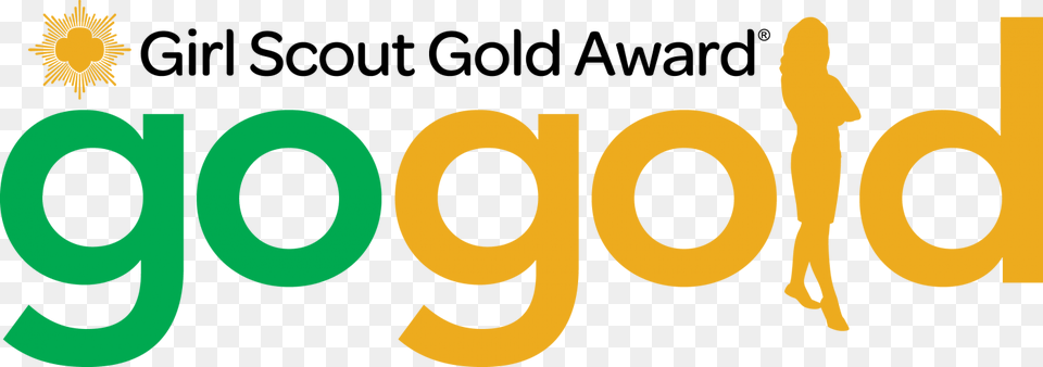 Gold Award Girl Scout Gold Award Clipart, Logo, Person, Text Free Png Download