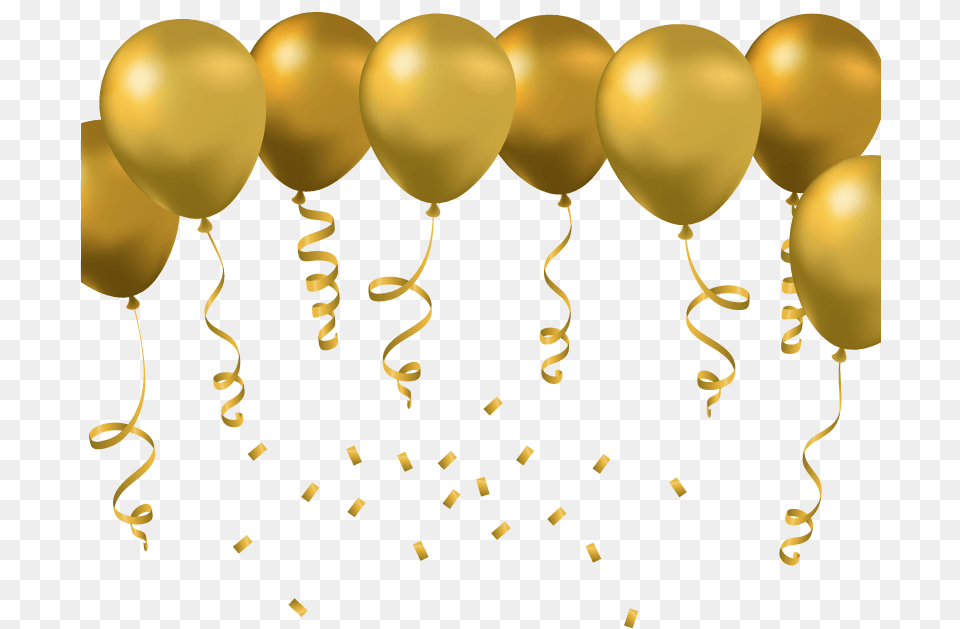 Gold Ballon Golden Balloons Vector, Balloon Free Png Download