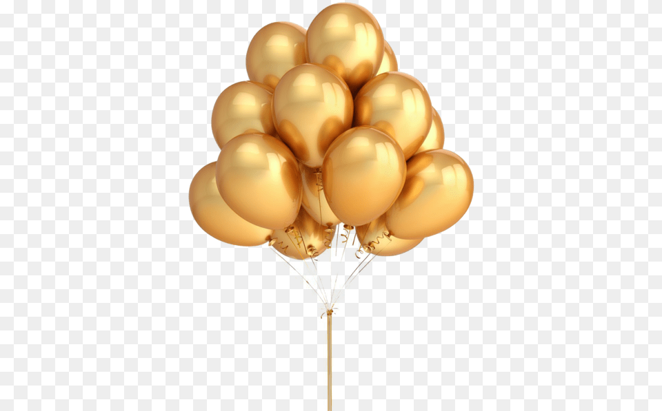 Gold Balloon Balloons Golden, Chandelier, Lamp, Medication, Pill Free Png Download