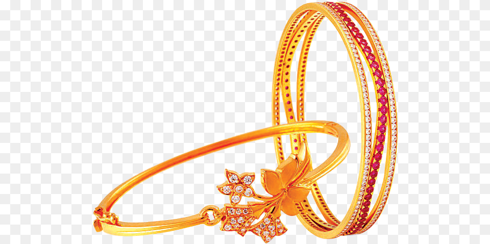 Gold Bangle With Diamond Bangle, Accessories, Jewelry, Ornament, Bangles Png Image