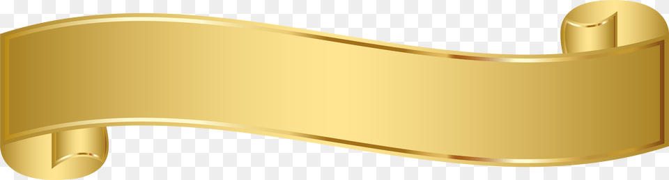 Gold Banner Ribbon Royalty Free Library Gold Ribbon Banner, Cuff, Document, Scroll, Text Png