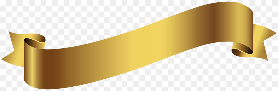 Gold Banner Transparent, Text Free Png