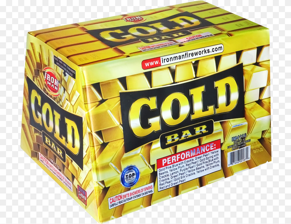 Gold Bar U2013 500 Gram Gold Bar Fireworks, Gum, Box, Food, Sweets Free Transparent Png