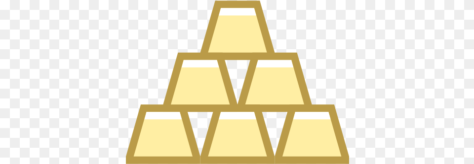 Gold Bars Icon Free Download And Vector Gold Bars In A Pyramid, Triangle, Lighting Png
