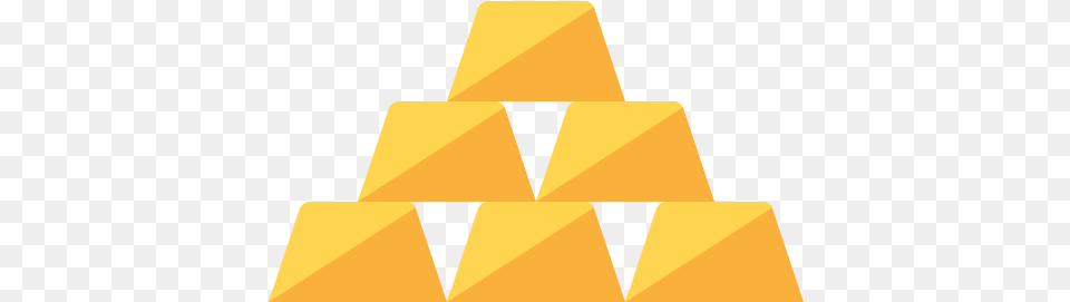 Gold Bars Icon Gold Bar Icon, Triangle Png
