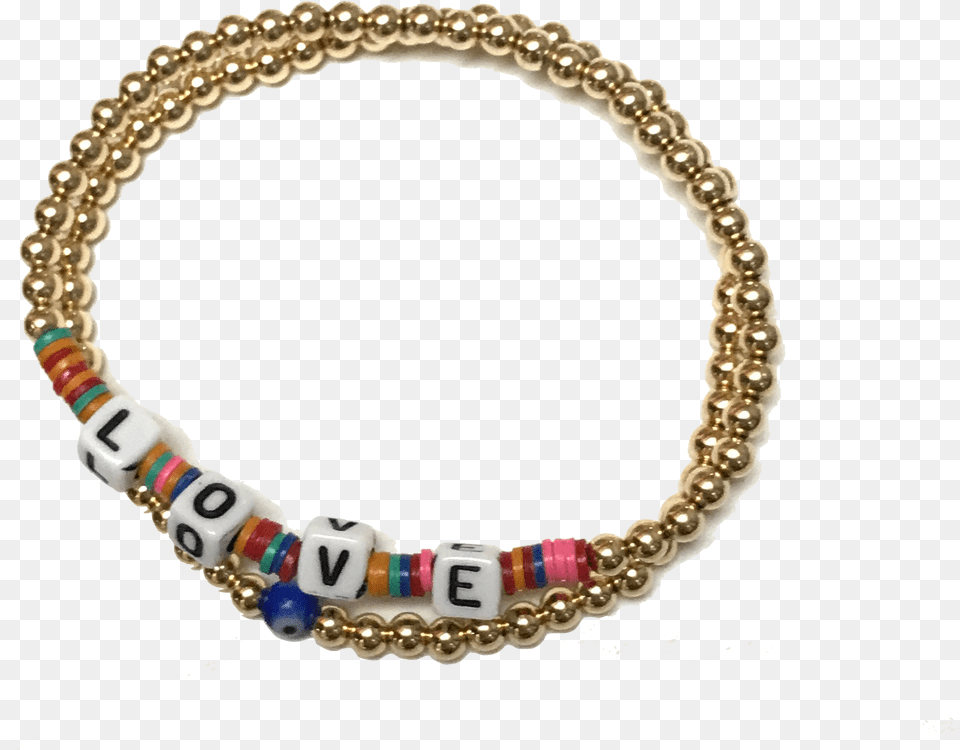 Gold Beaded Love Bracelet Solid, Accessories, Jewelry, Necklace Free Transparent Png