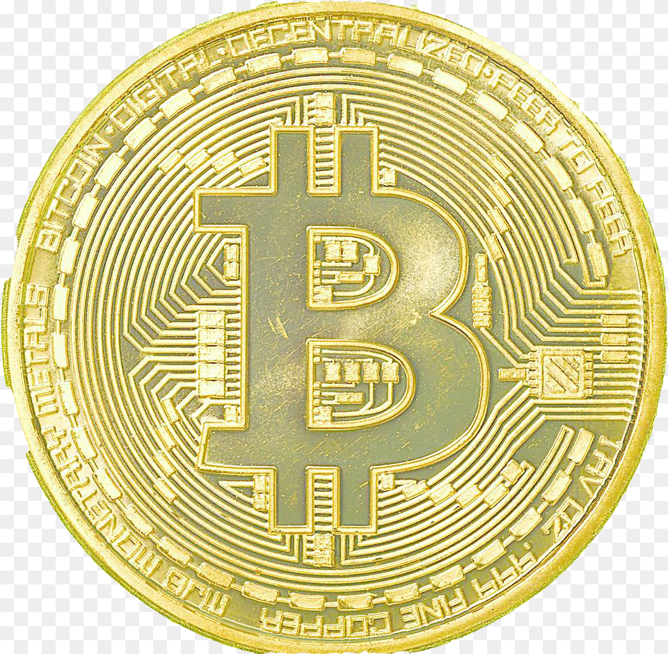 Gold Bitcoin, Coin, Money Png Image