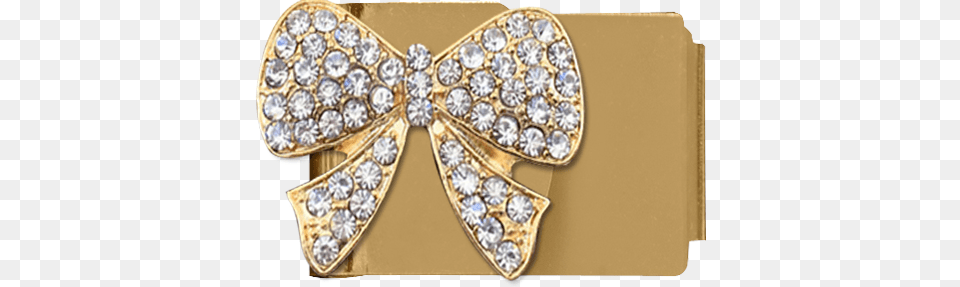 Gold Bling Bow Wallet, Accessories, Diamond, Gemstone, Jewelry Free Png Download