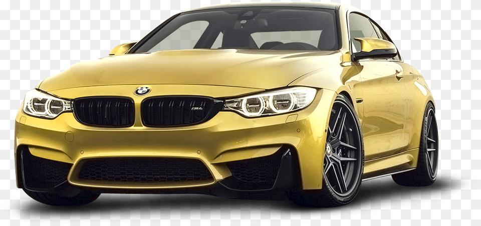 Gold Bmw M4 Car Image, Alloy Wheel, Vehicle, Transportation, Tire Free Png
