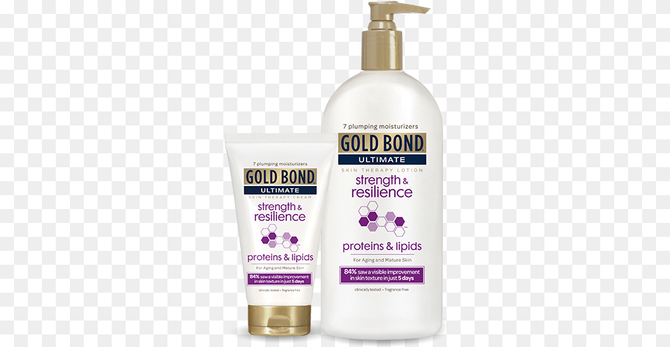 Gold Bond Ultimate Strength Amp Resilience Skin Therapy, Bottle, Lotion, Shaker, Cosmetics Png Image