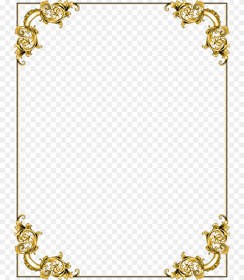 Gold Border Design Hd, Oval Free Png Download