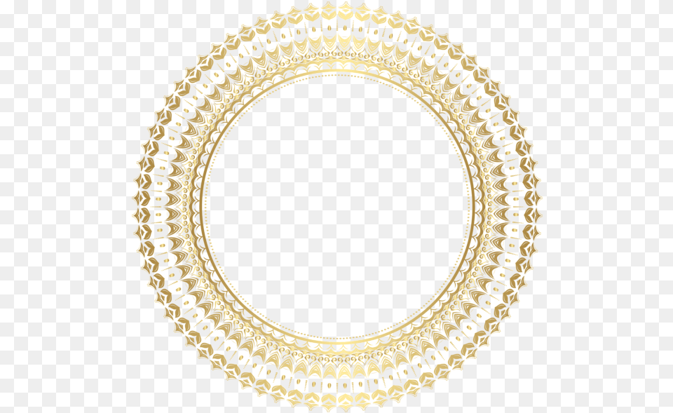 Gold Border Frame, Oval, Photography Png