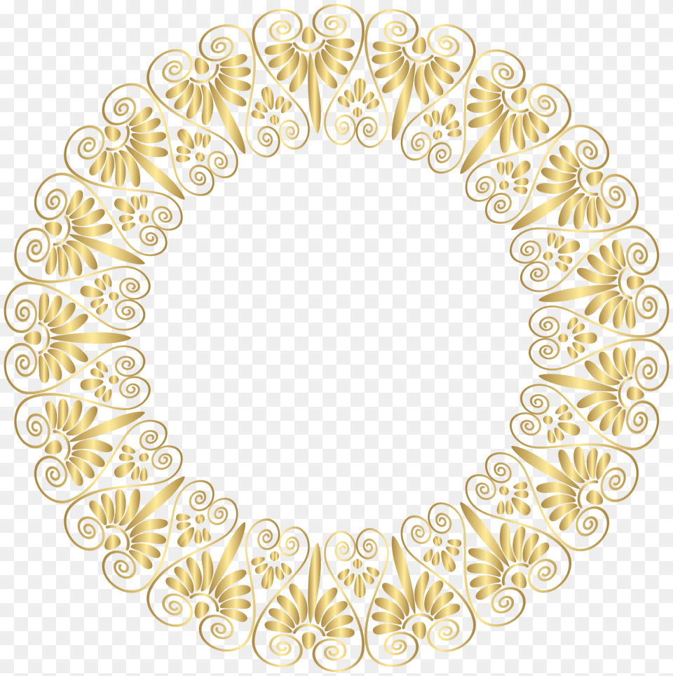 Gold Border Frame Clip Free Png