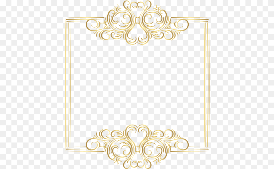 Gold Border Frame Elegant Gold Frame, Blackboard Png Image